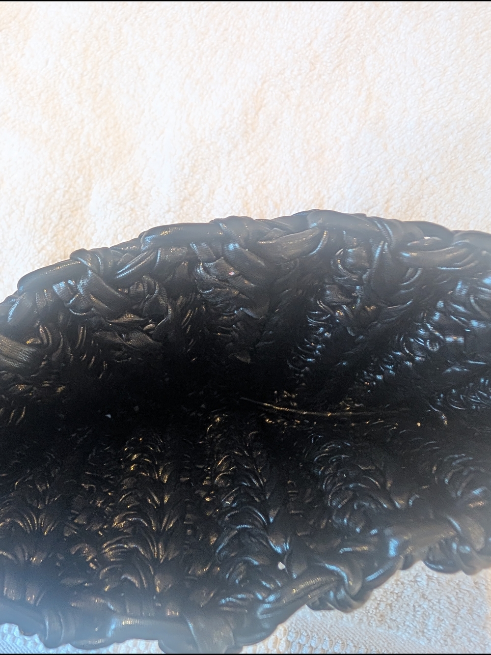 Woven Shoulder Bag - Black - Picture 6 of 7